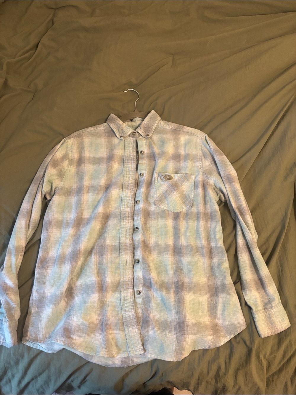 Mossy Oak Pastel Plaid Button-Down Shirt